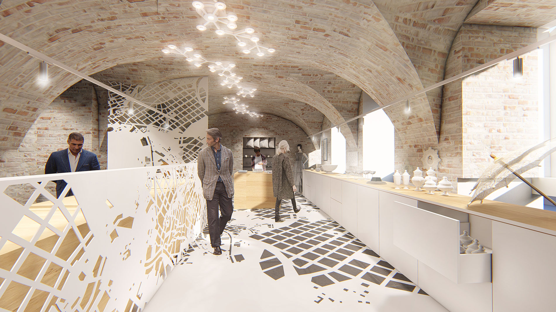 Plauen Lace Museum - Design and manufacturing for the visitor centre by Motor Agency